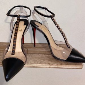 Nosy Spike pvc 100mm size 40 my FAVORITE louboutins with rose gold spikes